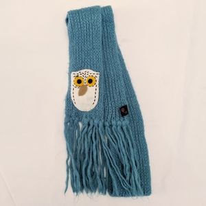 Super Soft Teal Owl Scarf from Wooden Ships 🦉🚤🧣